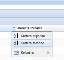 Filter Filter är en form av urval, dvs. du kan själv bestämma vad som ska finnas med i din lista.