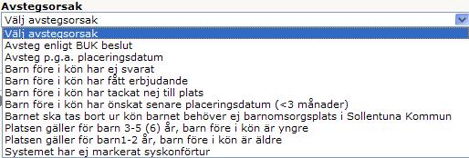 Detaljer och övriga köval som vårdnadshavaren har gjort i barnomsorgsansökan visas längst ner på sidan. För att skicka erbjudandet klickar enhetsadministratören på Spara. Avbryt om du har ångrat dig.