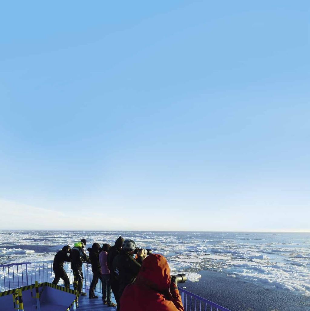 SVALBARDSÄVENTYR MED SEA ENDURANCE Midnattssolen står högt på himlen, fågelkolonierna sjuder av liv och bergskedjorna är alltjämt vackert snöglaserade.