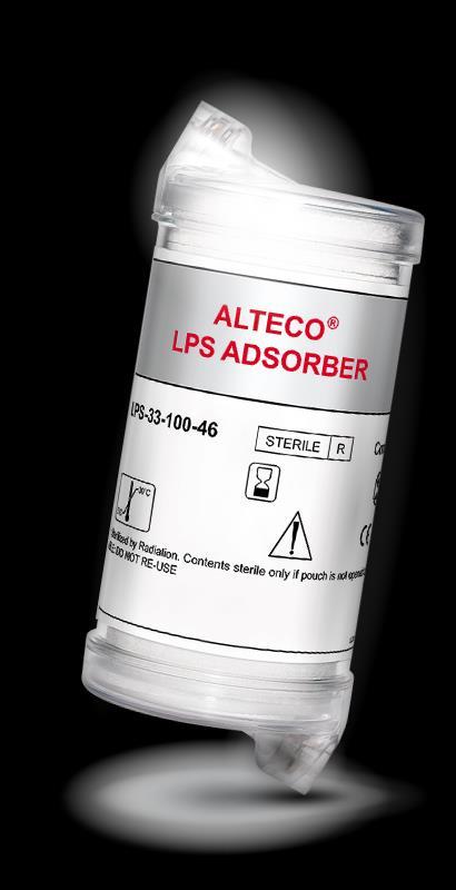 Alteco LPS Adsorber Svensk teknologi fångar upp giftigt LPS sänker behandlingskostnader Alteco LPS Adsorber är en färdigutvecklad, CE-märkt (klass IIa) medicinteknisk produkt som reducerar