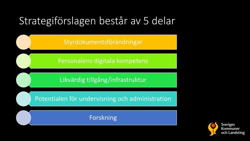 Ännu är inte strategierna i sin helhet antagna av Regeringen, men de bereds för fullt.