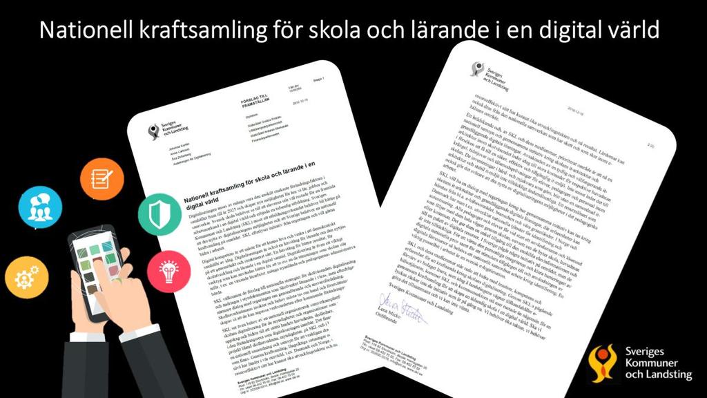 Framställan till Gustav Fridolin och Ardalan Shekarabi vid årsskiftet.