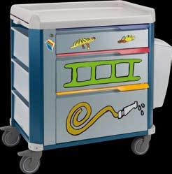 Pediatrik vagn Pediatrik vagnen i COLORLIGHT är en behandlingsvagn med barnvänligt motiv, CL3C, CL4C samt CL5C.