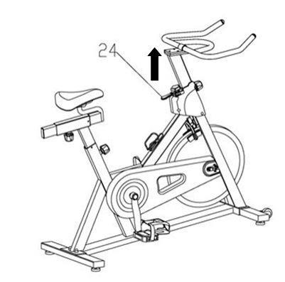 Obs! A). Inställning av motstånd: Du kan variera träningspassen genom att justera motståndet på pedalerna.