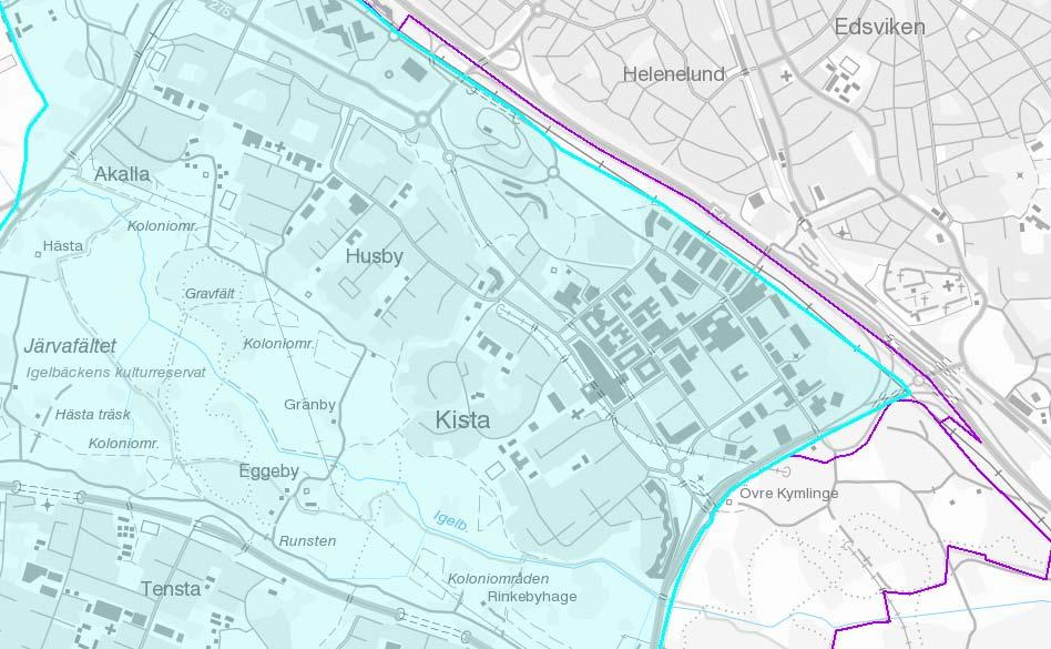 Sollentuna Sundbyberg Skala 1: 20000 Lantmäteriet, Geodatasamverkan 2016 HERE Solna Bilaga: Detaljkarta - Gräns mot Sollentuna och