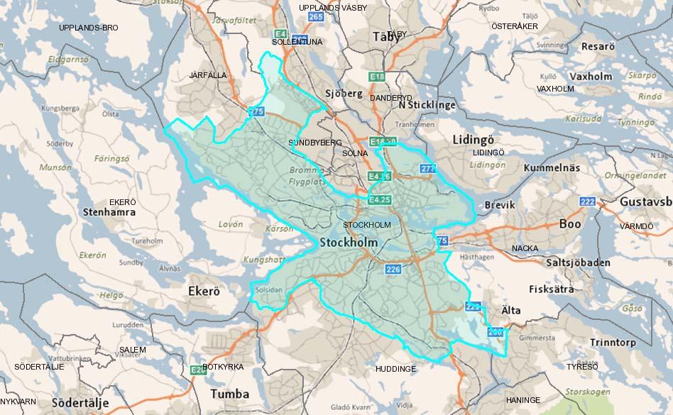 Skala 1: 200000 Lantmäteriet, Geodatasamverkan 2016 HERE Bilaga: