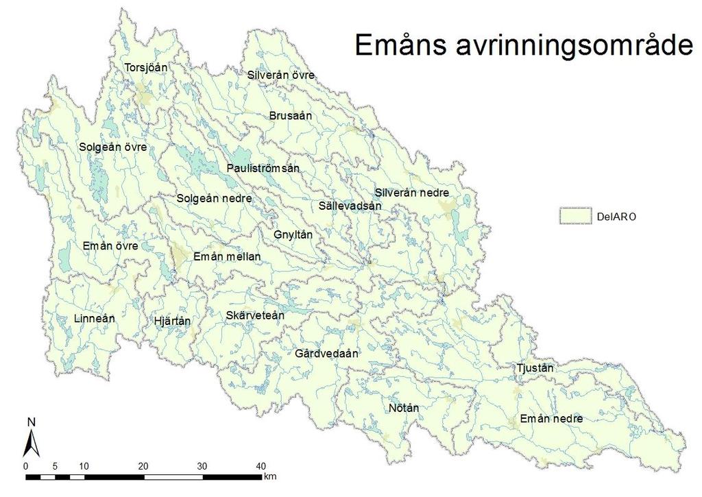 5 Områdesbeskrivning och historik Ingarpasjön är belägen 196 meter över havet inom Emåns avrinningsområde och Solgenåns delavrinningsområde (figur 1).