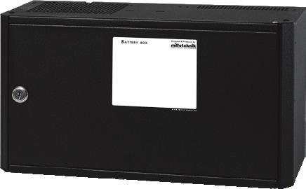 Batteribox 12V-XS2, Batteribox 24V-XS2, Batteribox 24V- XM och Batteribox 24V-FLX är certifierade och godkända enligt EN 50131-6, security grade 3, SSF 1014, larmklass 1-3.