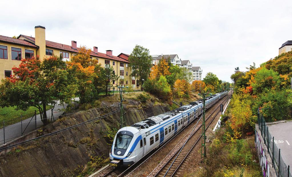 efterfrågan på tågtrafiken.