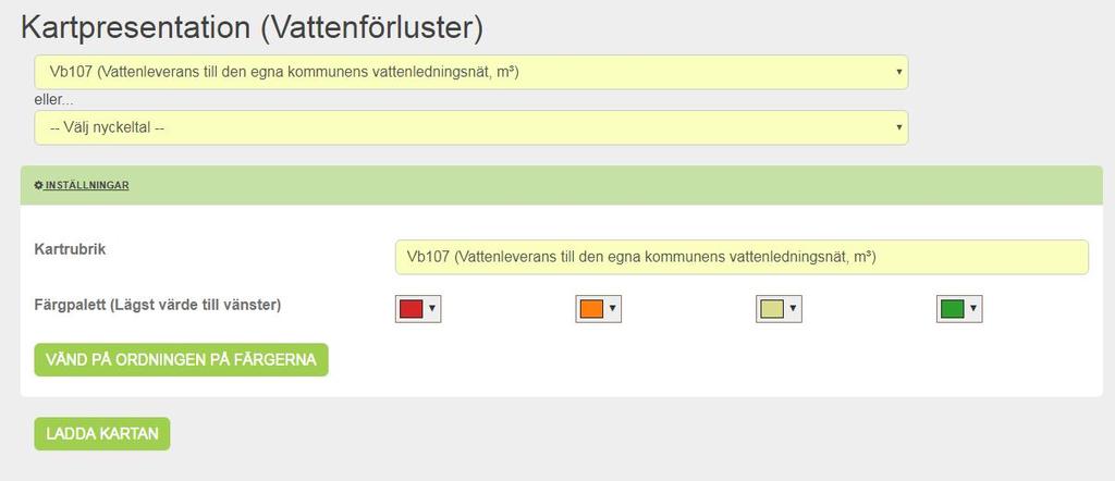 2 Tematiska kartpresentationer (från sökmallar) Här kan man presentera sina utsökningar, både svarsdata och nyckeltal, i kartan.