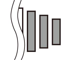 Om oljud blir ett problem bör du växla kedjan till den större intilliggande bakre klingan eller till klingan efter den om kedjan är i läget som visas i