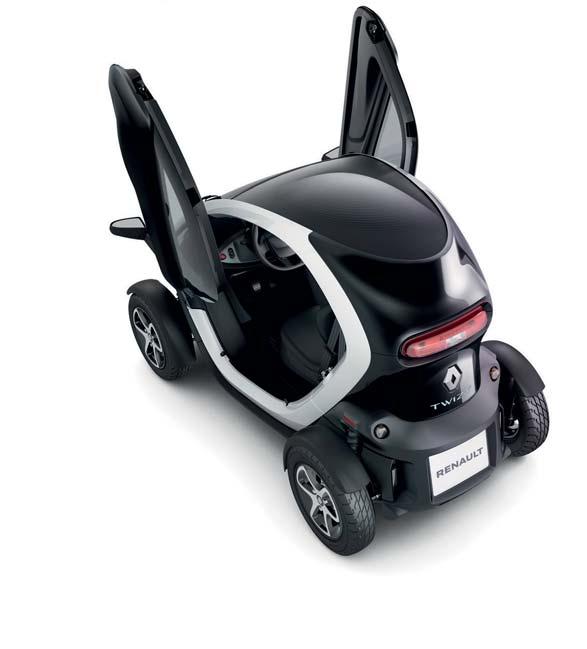 Ren glädje Du har aldrig sett någonting som liknar Twizy. Eldriven frihet och total körglädje med en räckvidd på 100 km* eller120 km* och du kan välja en maxhastighet på 45 eller 80 km/h.