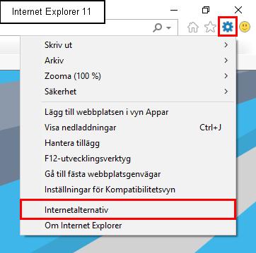 2.3. Inget händer när man klickar på Redigera (IE/Edge) Inget händer när man klickar på Redigera-knappen eller på den stora