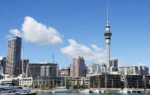 Dag 24 9 dec forts. Auckland Auckland är en stad med skyskrapor i city och inte minst Sky Tower, som med sina 300 metersträcker sig ett bra stycke över staden.