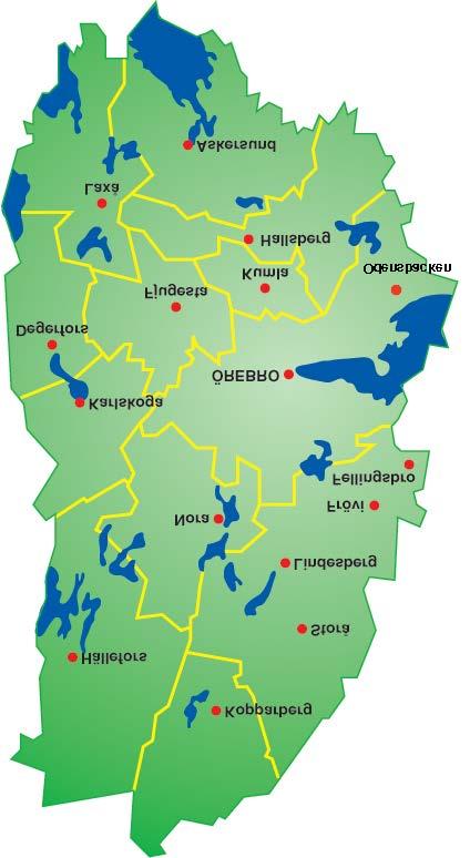 Barnavårdscentraler och familjecentraler (FC) i Örebro län Pålsboda Örebro Adolfsberg, Brickebacken (FC), Haga (FC), Karla, Lillån, Mikaeli (FC), Odensbacken (FC), Olaus Petri, Skebäck, Tybble,