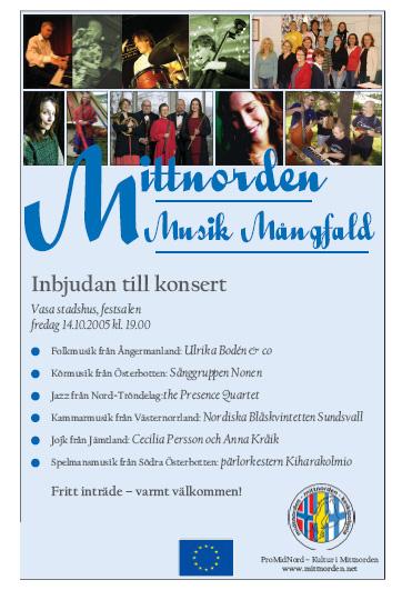 Designseminarium 2-3 februari 2006 Sundsvall, Mittuniversitet Ytterligare skall man arrangera ett Mittnordiskt seminarium om grafisk design i början av år 2006 i Sundsvall.