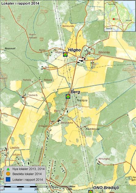 BERG Inventering: 2013, 2014 Prioritering: 1 Koordinater: X6645623 Y1576934 Markägare: Privata Denna lokal på ca 1,8 ha är en av de nya lokalerna som först under inventeringen 2013 visade sig vara en
