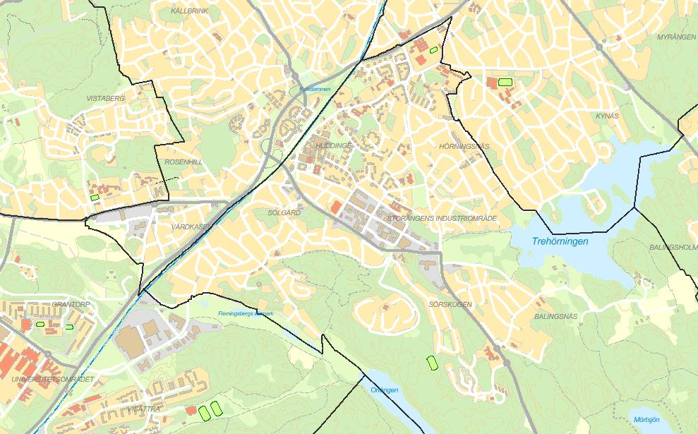 Sjödalens kommundel KALJ.BRNK Förskolan Bergatrollet Förskolan Atlas ~.,.