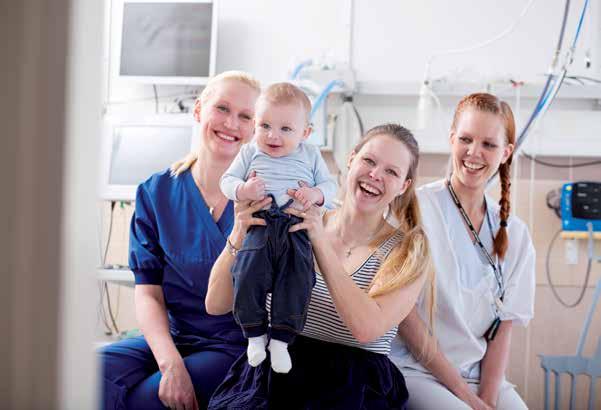12. UTVECKLING AV SAMARBETE Förlossningsenheten vid Vasa centralsjukhus samarbetar med rådgivningarna för att främja den babyvänliga verksamheten.