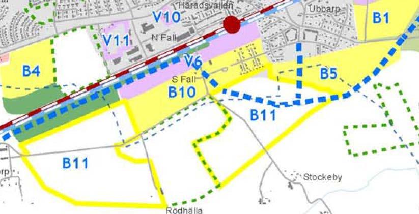 2.1 Aktuell översiktsplan Översiktsplanen för Mjölby omfattar även Mantorp. Översiktsplanen föreslår att exploatering kan ske på södra sidan om stationen i form av bostäder och verksamheter (kontor).