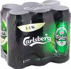 öl Carlsberg, 6x33 cl,