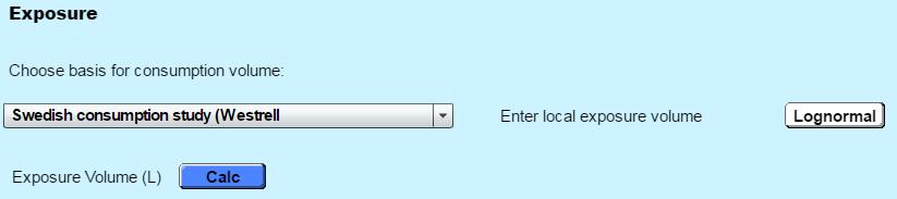 3.1.3 Exponering Med exponering menas hur mycket dricksvatten som konsumeras i en population, med hänsyn tagen till konsumtionsmönster och -volym.