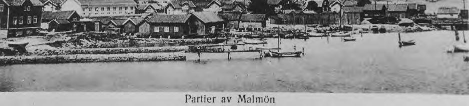 Bohus-Malmön sent 1920-tal. Hon återvände till ett Bohus-Malmön med stor bostadsbrist.