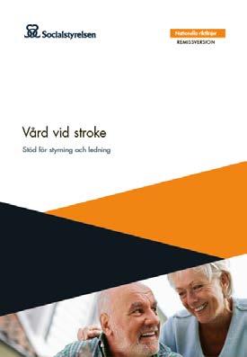 Reviderade nationella riktlinjer för vård vid stroke Drygt 100 rekommendationer Områden i riktlinjerna: Primärprevention (6) Insatser före ankomst till sjukhus (8) Diagnostik (9)