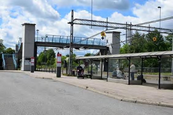 En tunnel har bedömts alltid vara delvis inbyggd som väderskydd om det inte finns en tydlig avgränsning som gör att tunneln upplevs mer som en innemiljö än utemiljö. Figur 25.