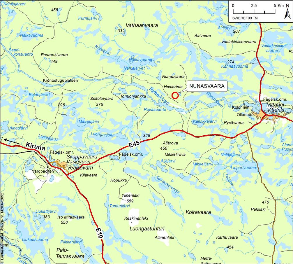 SAMRÅDSUNDERLAG PROVBRYTNING NUNASVAARA 4.