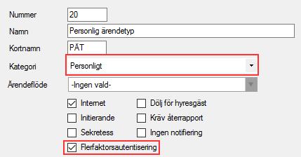 Ny funktionalitet Teknisk Förvaltning PERSONLIG ÄRENDE-KATEGORI Som ett led i arbetet med att stödja arbetsprocesser i samband med GDPR har en ny ärendekategori införts i Teknisk Förvaltning.