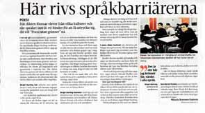 andraspråk och språkintroduktion berättade om sina erfarenheter av att ha haft elever som