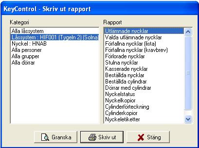 4 Utskrifter och historik 4.1 Utskrifter Det har stor betydelse var i programmet man står när man gör sina utskrifter.