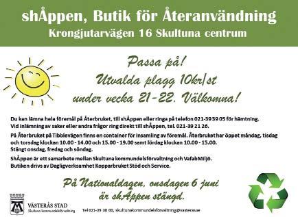 Kommundelskontoret Tel. 021-39 38 00 (021-39 00 00) Öppet helgfria vardagar: måndag - fredag, kl. 08.30-10.30 E-post: skultuna-kommundelsnamnd@ vasteras.