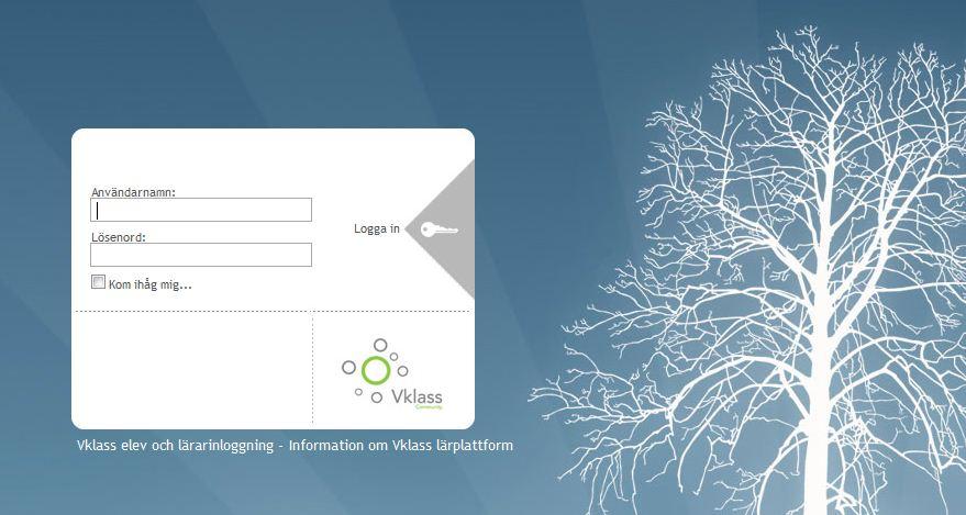 Användarmanual Vklass lärplattform (Vårdnadshavare) Sida 5 av 21 Inloggning till Vklass Logga in gör du på adressen: www.skolrapport.