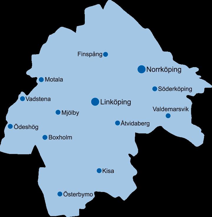 Östergötland Östergötland är det fjärde