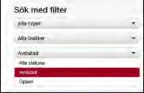 Sökord Du kan också söka med sökord, bland annat serienummer eller patientens namn.