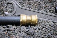 Vid användning av Isiflo på rör av koppar eller stål skall inte röret bottna i kopplingen, utan ha ca 3mm kvar från stoppkant.
