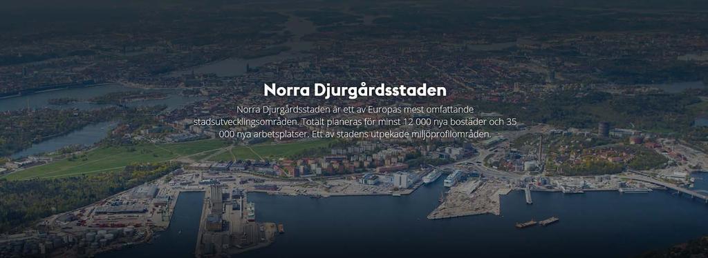 Effektivare masshantering centralisering av masshantering i Norra Djurgårdsstaden för minskad miljö- och