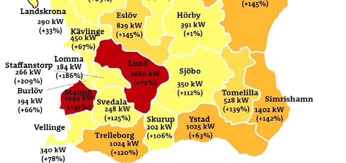 underskattar total installerad effekt Sekretessregler gör att X län och Y kommuner
