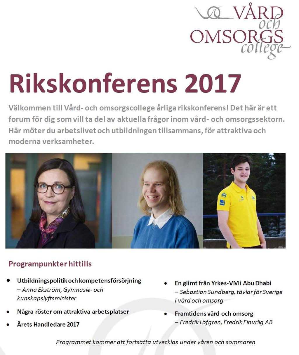 8. Övriga regionala aktiviteter för läsåret 17/18