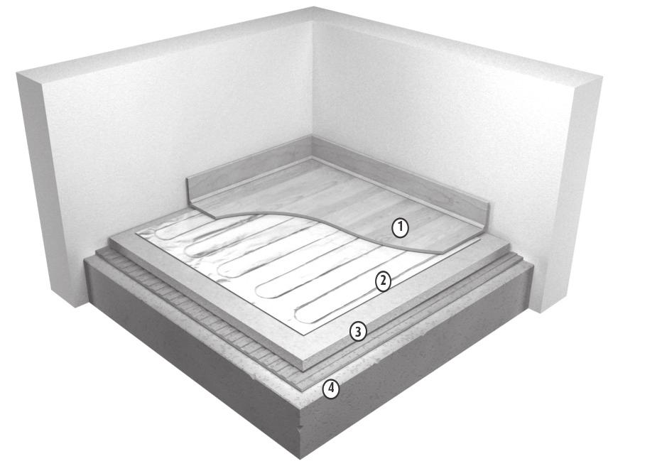 Teknisk specifikation: Spänning 230 Vac - 50 Hz Standard wattförbrukning 80W/m 2 och 140W/m 2 Mattans bredd 500 mm Värmekabelns mellanrum 50 mm Anslutningskabelns längd 3 m IP IPX7 Testad i enlighet