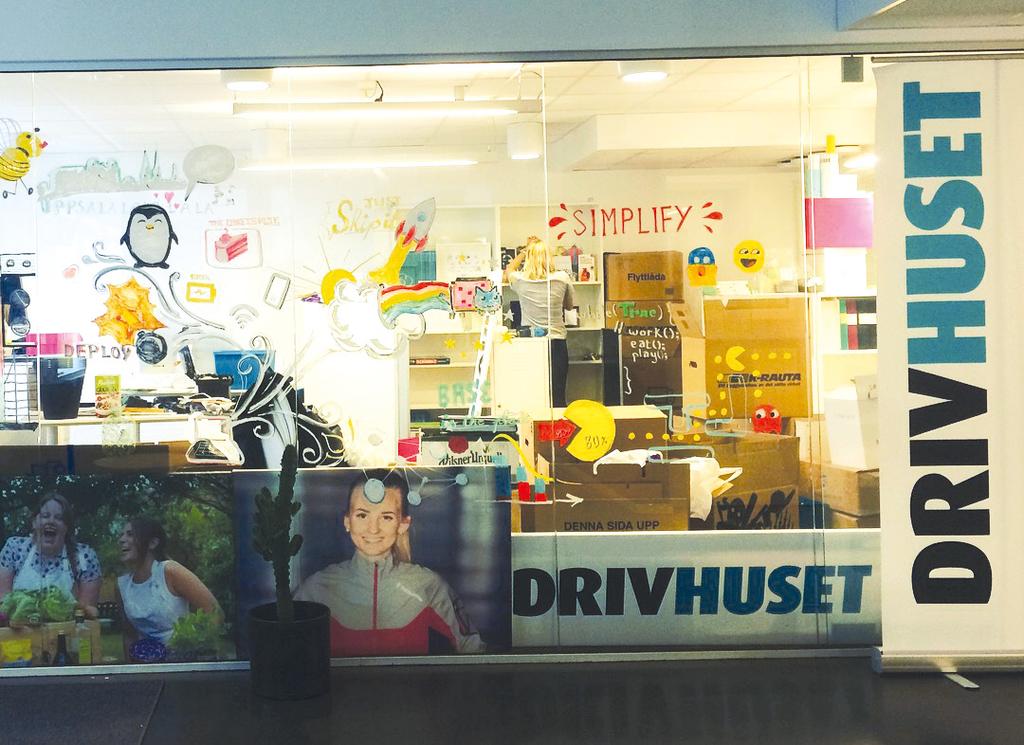 29 september Nya lokaler Drivhuset flyttade in på BASE10, ett co-working space för Uppsalas startups.