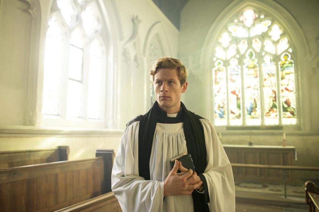 GRANTCHESTER Yr/ep v. 37 Söndag 20.00 2/6 En deckarserie som utspelar sig i 1950-talets England, i den idylliska byn Granchester.