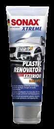 PLAST, GUMMI & GLAS SONAX XTREME PLASTIC RENOVATOR GEL Vårdar och skyddar bilens utvändiga syntetmaterial.