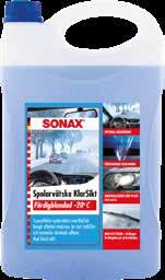 SONAX Flytande Isskrapa eliminerar risken för repor på rutor och strålkastare och skadar varken lack,