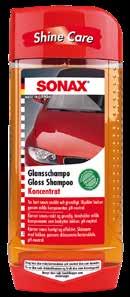 SCHAMPONERING SONAX XTREME ACTIVE SHAMPOO SONAX GLANSSCHAMPO Ett tuffare shampoo som avlägsnar smutsen snabbt och effektivt.