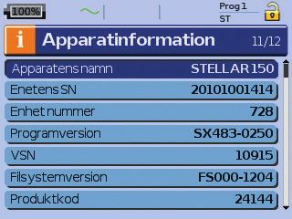 Timmar använd Timmar apparaten använts under de senaste sju dagarnas behandling visas i ett stapeldiagram och kan jämföras med data för de senaste 365