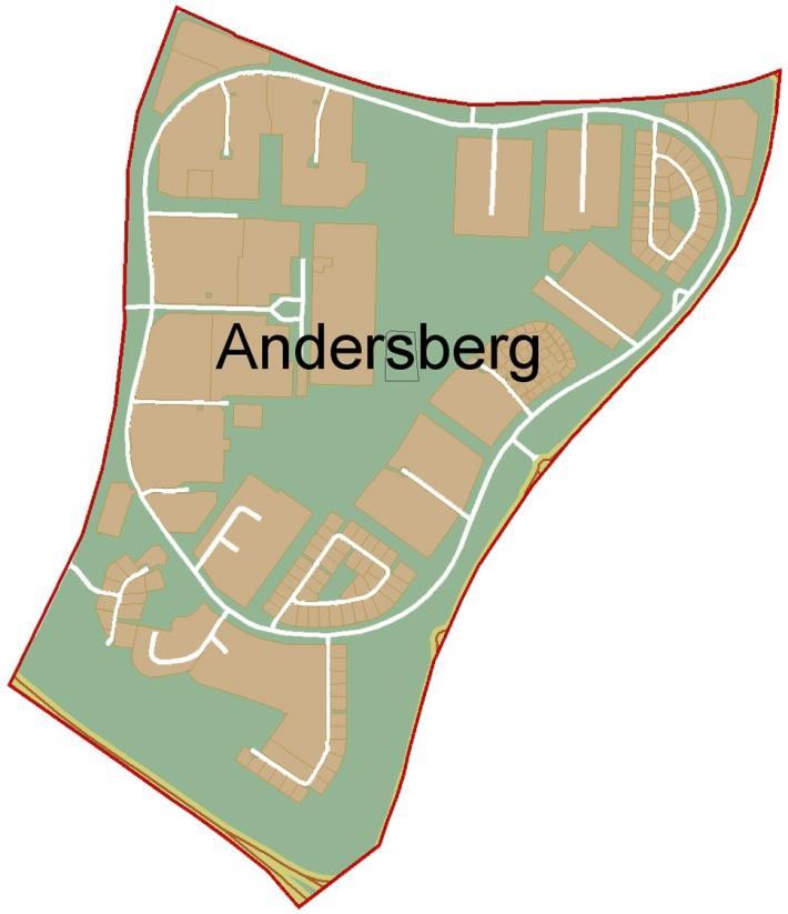Gården Andersberg låg där Sörby nu ligger. Bebyggelsen består av flerbostadshus i de centrala delarna som också innehåller ett stort stadsdelscentrum. Kringliggande bebyggelse är radhus och villor.