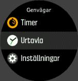 Svep uppåt eller tryck på den nedre högra knappen för att se en sammanfattning över den aktuella